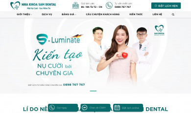 samdental.vn screenshot