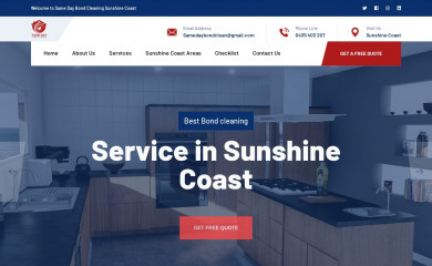 samedaybondcleaning.com.au screenshot