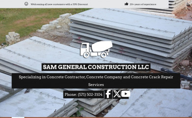 samgeneralconstruction.com screenshot