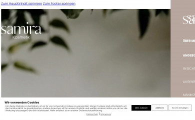 samira-kosmetik.ch screenshot