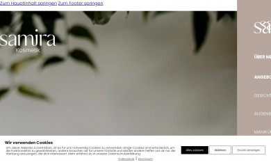 samira-kosmetik.ch screenshot