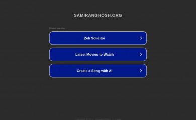 samiranghosh.org screenshot