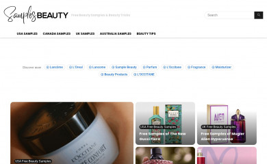 samplesbeauty.com screenshot
