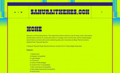 samuraithemes.com screenshot