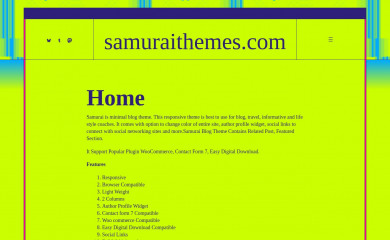 samuraithemes.com screenshot