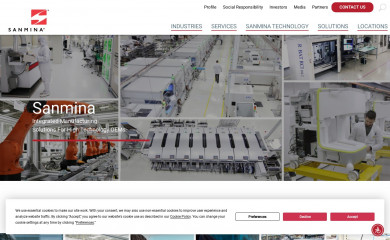 sanmina.com screenshot