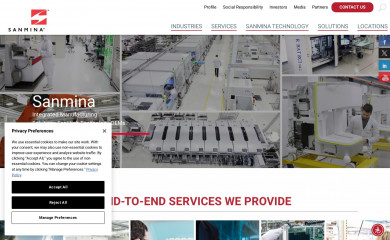 sanmina.com screenshot