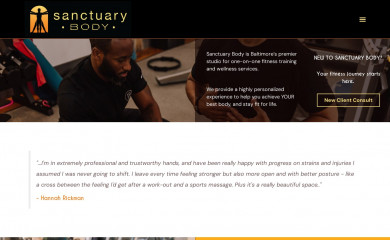 sanctuarybody.com screenshot
