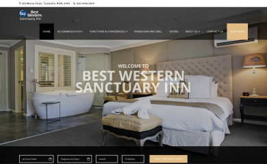 sanctuaryinn.com.au screenshot