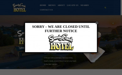 sandycreekhotel.com.au screenshot