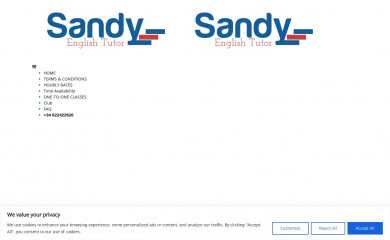 sandyenglish.es screenshot