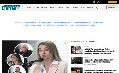 sandzakdanas.rs screenshot