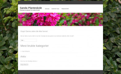 sandaplanteskole.no screenshot