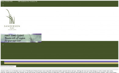 sandersonplace.com screenshot