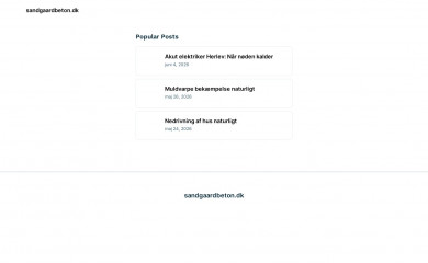 sandgaardbeton.dk screenshot
