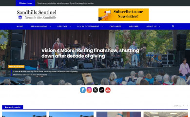 sandhillssentinel.com screenshot