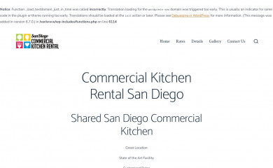 sandiegocommercialkitchenrental.com screenshot
