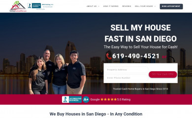 sandiegofastcashoffers.com screenshot