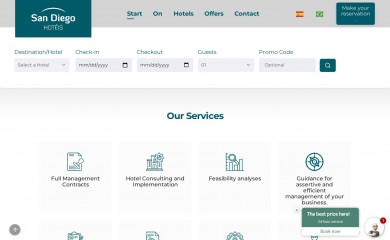 sandiegohoteis.com.br screenshot