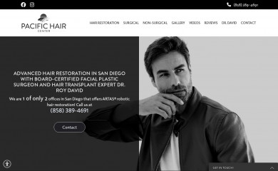 sandiegohairtransplant.com screenshot