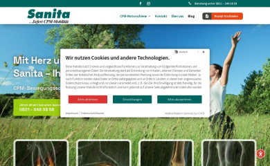 sanita-cpm-mobilitaet.de screenshot
