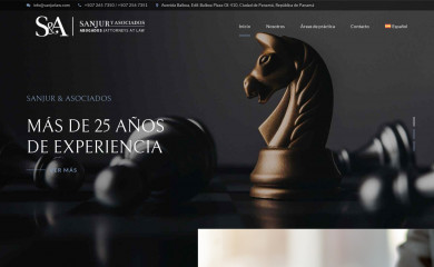 sanjurlaw.com screenshot