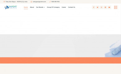 sanjaychem.com screenshot