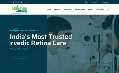 sanjeevannetralaya.com screenshot