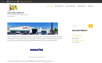 sanjoseforklift.net screenshot
