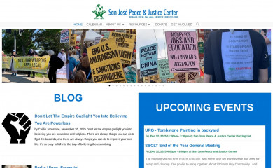 sanjosepeace.org screenshot