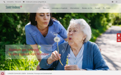 sankt-andreas-pflegehilfe.de screenshot