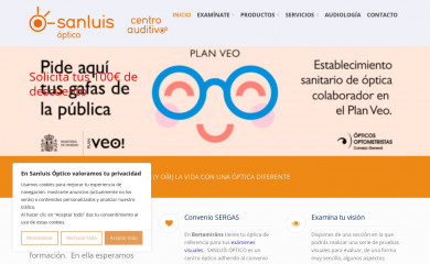 sanluisoptico.com screenshot