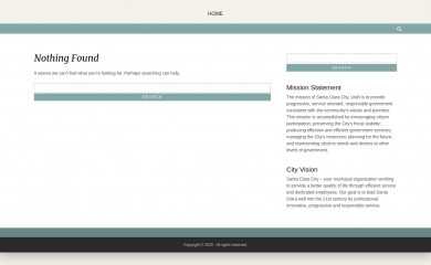 santaclaracityutah.com screenshot