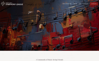 santacruzsymphonyleague.org screenshot