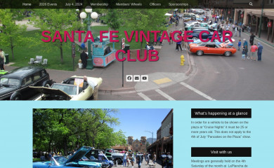 santafevintagecarclub.org screenshot