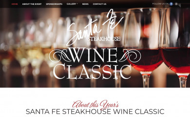 santafewineclassic.org screenshot