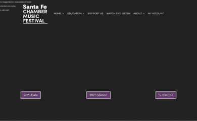 santafechambermusic.com screenshot