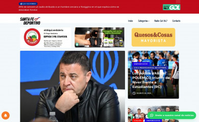 santafedeportivo.com screenshot