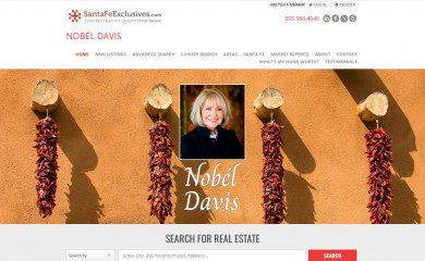santafeexclusives.com screenshot
