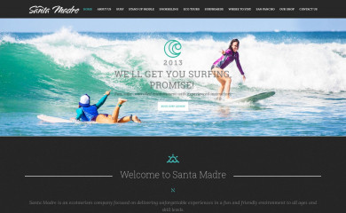 santamadreadventures.com screenshot