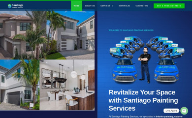 santiagopaintingservices.com screenshot