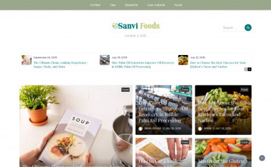 sanvifoods.com screenshot