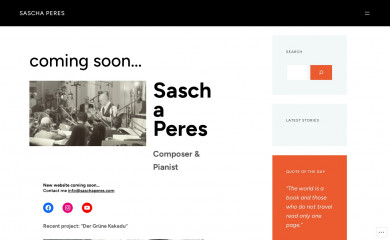saschaperes.com screenshot