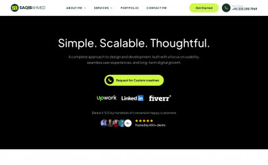 saqibwebdesigner.com screenshot
