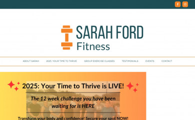 sarahfordfitness.com screenshot
