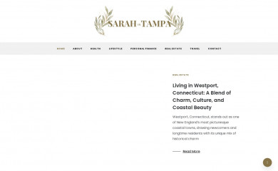 sarahintampa.com screenshot
