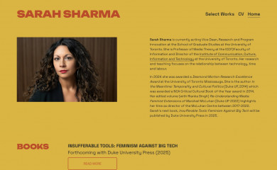 sarahsharma.com screenshot
