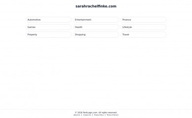 sarahrachelfinke.com screenshot