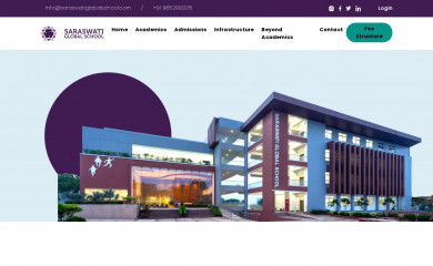 saraswatiglobalschool.com screenshot