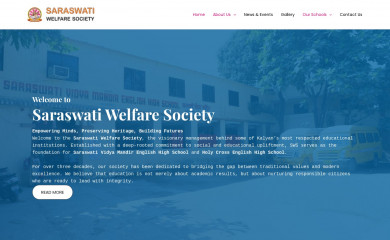 saraswatiwelfare.com screenshot